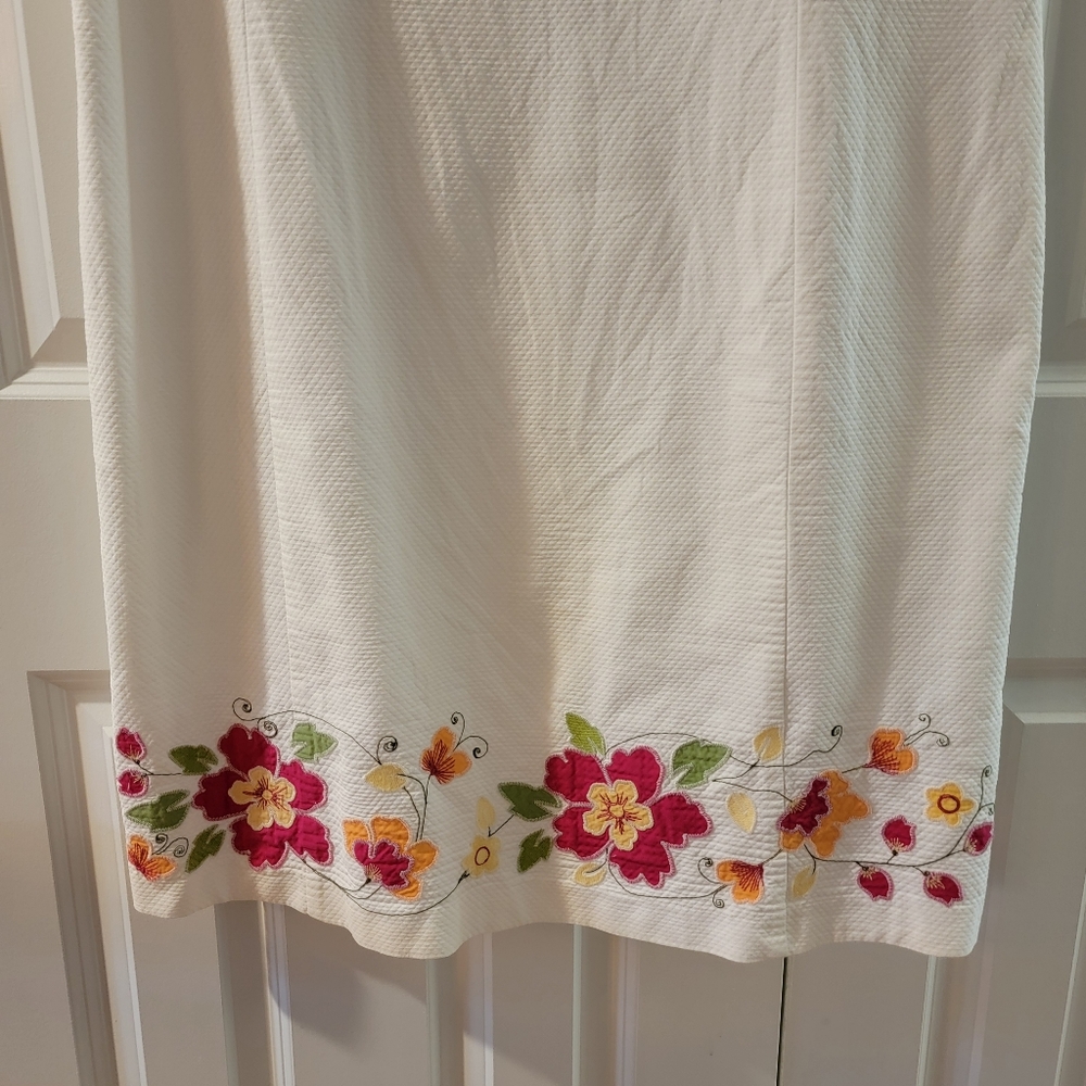 Lizgolf Women's White Square Neck Sleeveless Sheath Dress Size 18‎ - Picture 2 of 13